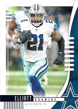 2019 Panini Absolute - Blue #52 Ezekiel Elliott Front