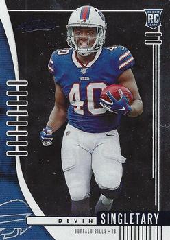 2019 Panini Absolute - Blue #112 Devin Singletary Front