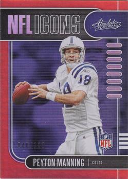 2019 Panini Absolute - NFL Icons Spectrum Red #7 Peyton Manning Front