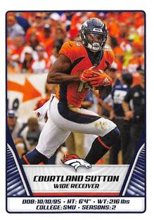 2019 Panini NFL Sticker Collection #232 Courtland Sutton Front