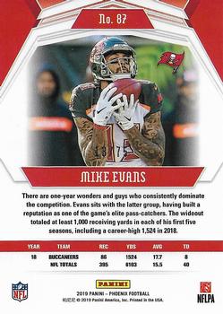 2019 Panini Phoenix - Yellow #87 Mike Evans Back