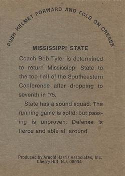 1976 Sunbeam SEC Stand-ups #NNO Mississippi State Bulldogs Back