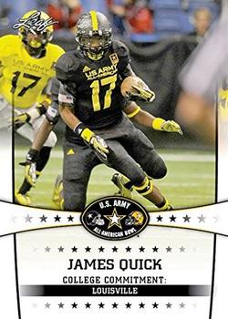 2013 Leaf U.S. Army All-American Bowl Retail #102 James Quick Front