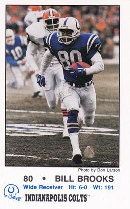 1988 Indianapolis Colts Police #3 Bill Brooks Front