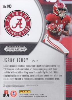 2020 Panini Prizm Draft Picks #103 Jerry Jeudy Back