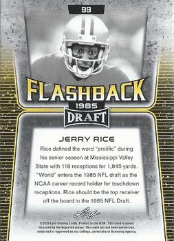 2020 Leaf Draft #99 Jerry Rice Back