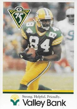 1993 Green Bay Packers Police - Valley Bank #13 Sterling Sharpe Front