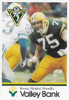 1993 Green Bay Packers Police - Valley Bank #15 Ken Ruettgers Front