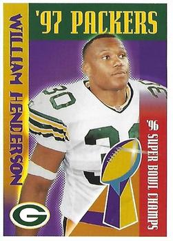 1997 Green Bay Packers Police - Watertown Police Department, The Watertown Lions Club #16 William Henderson Front