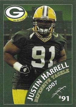 2007 Green Bay Packers Police - Portage County Sheriffs Department #15 Justin Harrell Front