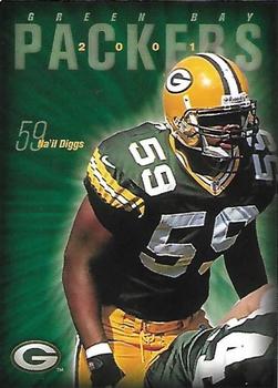 2001 Green Bay Packers Police - Econo Foods of New Richmond, New Richmond Clinic, New Richmond Police Department #13 Na'il Diggs Front