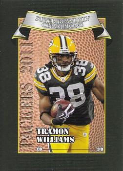 2011 Green Bay Packers Police - Larry Frisch Cards LLC, Stevens Point and the Town of Hull (Portage County) Fire Dept. #15 Tramon Williams Front