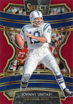 2019 Panini Select - Maroon Prizm #22 Johnny Unitas Front