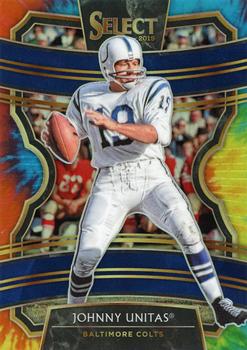 2019 Panini Select - Tie-Dye Prizm #22 Johnny Unitas Front