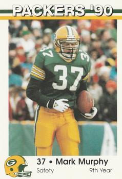 1990 Green Bay Packers Police - Valley Bank & Copps Food Center #10 Mark Murphy Front