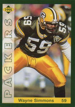 1995 Green Bay Packers Police - Guardian Insurance, Scott J. Madson Agency #20 Wayne Simmons Front