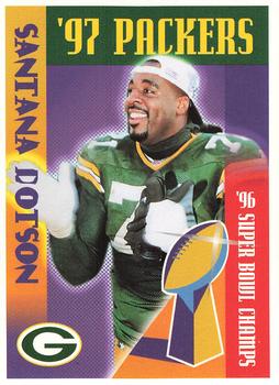 1997 Green Bay Packers Police - Waterford Police Dept.,Woodland, Pier 1, Rivermoor Country Club #13 Santana Dotson Front