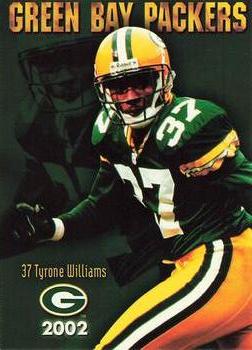 2002 Green Bay Packers Police - Portage County Sheriff's Department, Stevens Point PD & Plover PD #8 Tyrone Williams Front