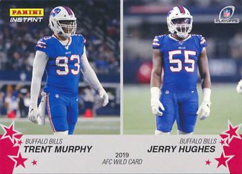 2019 Panini Instant NFL - NFL Playoffs #79 Trent Murphy / Jerry Hughes Front