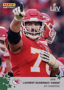 2019 Panini Instant NFL - NFL Playoffs Green #228 Laurent Duvernay-Tardif Front