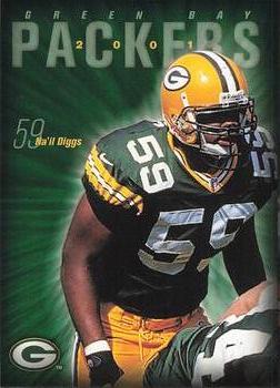 2001 Green Bay Packers Police - Town of Menasha Police Benevolent Association #13 Na'il Diggs Front
