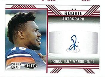 2020 SAGE HIT - Rookie Autographs Red #A24 Prince Tega Wanogho Front