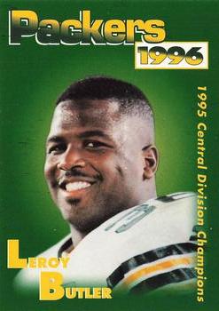 1996 Green Bay Packers Police - Beaver Dam & Waupun Police Department #4 LeRoy Butler Front