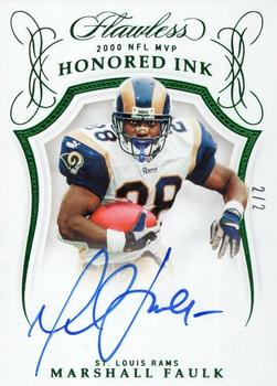 2019 Panini Flawless - Honored Ink Emerald #HI-MFA Marshall Faulk Front