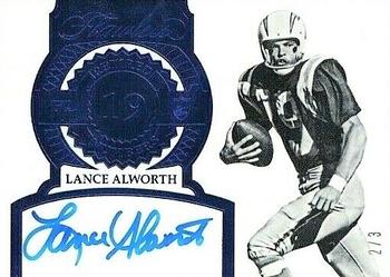 2019 Panini Flawless - 2017 Panini Flawless Retired Numbers Autographs Sapphire #RN-LA Lance Alworth Front