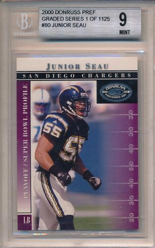 2000 Donruss Preferred - Graded Series #80 Junior Seau Front