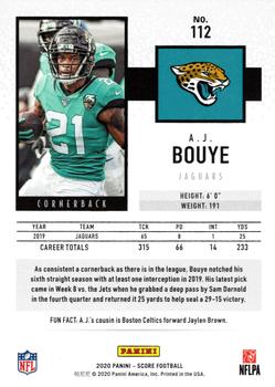 2020 Score - Gold #112 A.J. Bouye Back