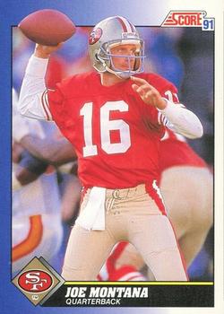 1991 Score - Prototypes #1 Joe Montana Front