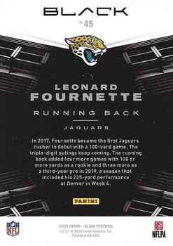 2020 Panini Black #45 Leonard Fournette Back