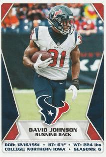 2020 Panini NFL Sticker & Card Collection #170 David Johnson Front