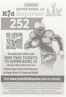 2020 Panini NFL Sticker & Card Collection #252 Mecole Hardman Jr. Back