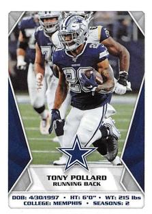 2020 Panini NFL Sticker & Card Collection #299 Tony Pollard Front