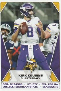 2020 Panini NFL Sticker & Card Collection #409 Kirk Cousins Front