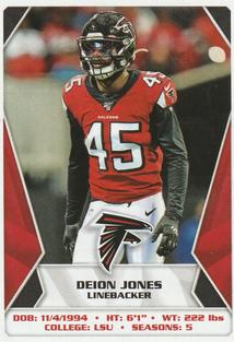 2020 Panini NFL Sticker & Card Collection #433 Deion Jones Front