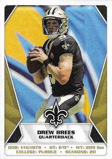 2020 Panini NFL Sticker & Card Collection #457 Drew Brees Front