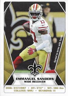 2020 Panini NFL Sticker & Card Collection #462 Emmanuel Sanders Front