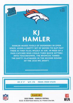 2020 Donruss #320 KJ Hamler Back