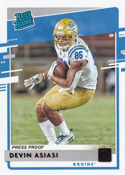 2020 Panini Chronicles Draft Picks - Donruss Rated Rookies Draft Picks Red #20 Devin Asiasi Front