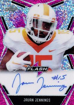 2020 Leaf Flash - Autograph Portrait Pink #PA-JJ2 Jauan Jennings Front