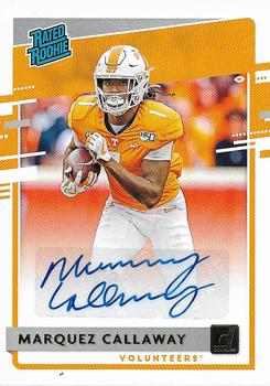 2020 Panini Chronicles Draft Picks - Donruss Rated Rookies Draft Picks Signatures #13 Marquez Callaway Front