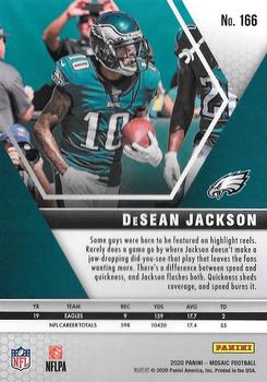 2020 Panini Mosaic #166 DeSean Jackson Back