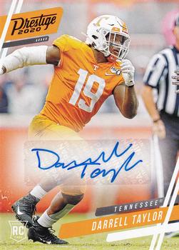 2020 Panini Chronicles Draft Picks - Prestige Draft Picks Signatures Red #5 Darrell Taylor Front