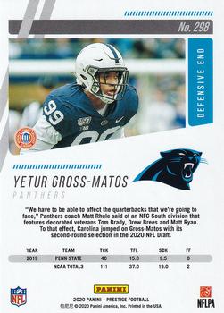 2020 Panini Prestige #298 Yetur Gross-Matos Back