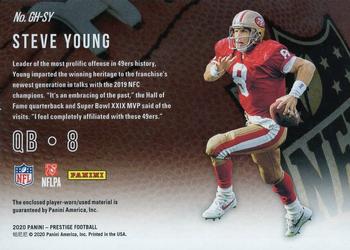 2020 Panini Prestige - Gridiron Heritage #GH-SY Steve Young Back