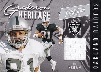 2020 Panini Prestige - Gridiron Heritage #GH-TB Tim Brown Front