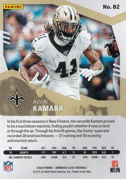 2020 Donruss Elite - Green #82 Alvin Kamara Back